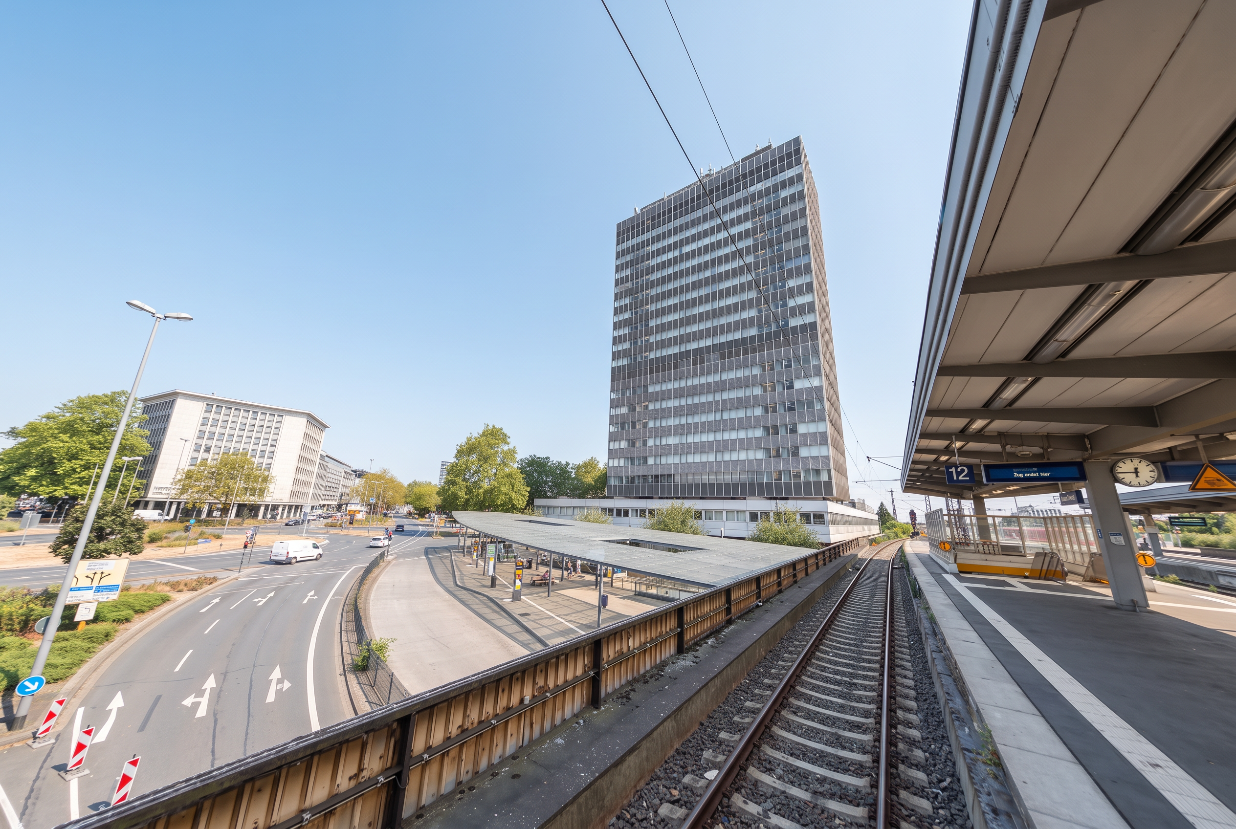Blick vom Hauptbahnhof, rund 120 Meter entfernt